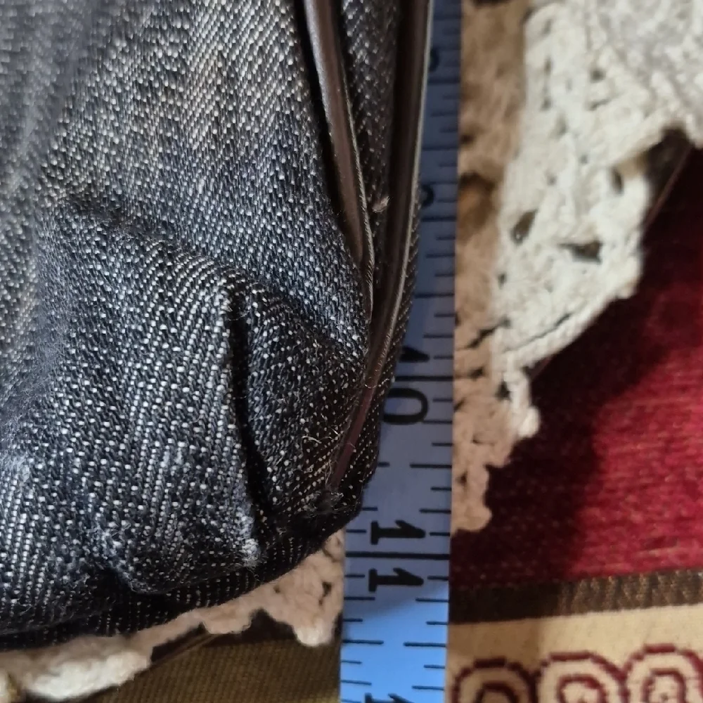 Thirty One Casual Black Denim Crossbody Bag - Picture 9 of 9